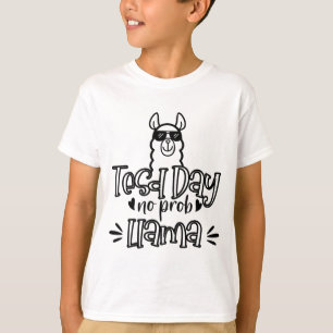 Testdag Geen Prob-llama Llama Teacher Testdag 1 T-shirt
