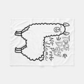 Testdag geen Prob-llama Llama Testdag voor leraren Fleece Deken (Voorkant (Horizontaal))
