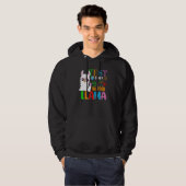 Testdag Geen Prob Llama Zonnebril Testen D Hoodie (Voorkant volledig)