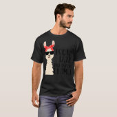 Testdag geen Probllama Funny Llama Teacher Testing T-shirt (Voorkant volledig)