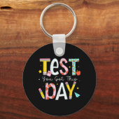 Testdag Heb Dit voor Student Kinderen Leraar Staat Sleutelhanger (Voorkant)