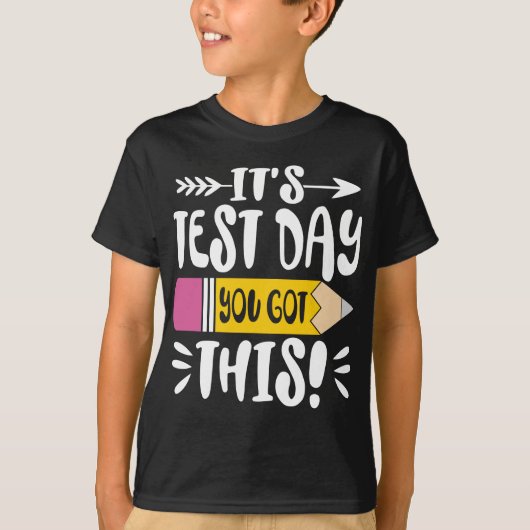 Testdag Het is de testdag dat je deze leraar hebt T-shirt (Voorkant)