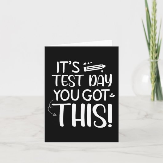 Testdag Het is testdag Je kunt het Teacher Stu Kaart (Voorkant)