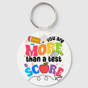 Testdag Je bent meer dan een testscore Sleutelhanger