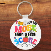 Testdag Je bent meer dan een testscore Sleutelhanger (Voorkant)