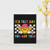 Testdag Je hebt deze leraar Student Test Dag Kaart (Gele Bloem)