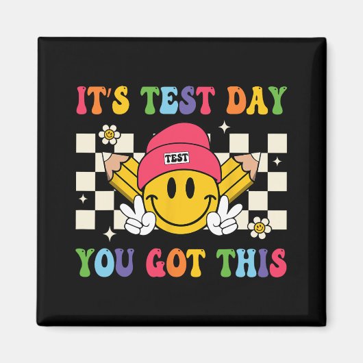 Testdag Je hebt deze leraar Student Test Dag Magneet (Voorkant)