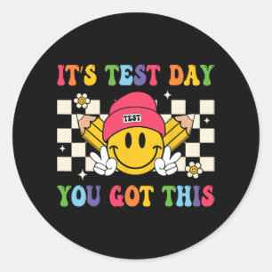 Testdag Je hebt deze leraar Student Test Dag Ronde Sticker