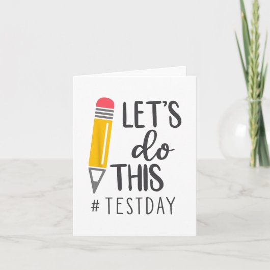 Testdag Je hebt deze testdag leraar student Kaart (Voorkant)