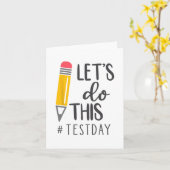 Testdag Je hebt deze testdag leraar student Kaart (Gele Bloem)