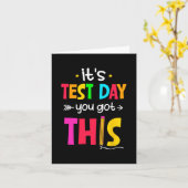 Testdag Je hebt deze testdag leraar student Kaart (Gele Bloem)