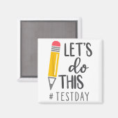 Testdag Je hebt deze testdag leraar student Magneet (Voorkant / Achterkant)