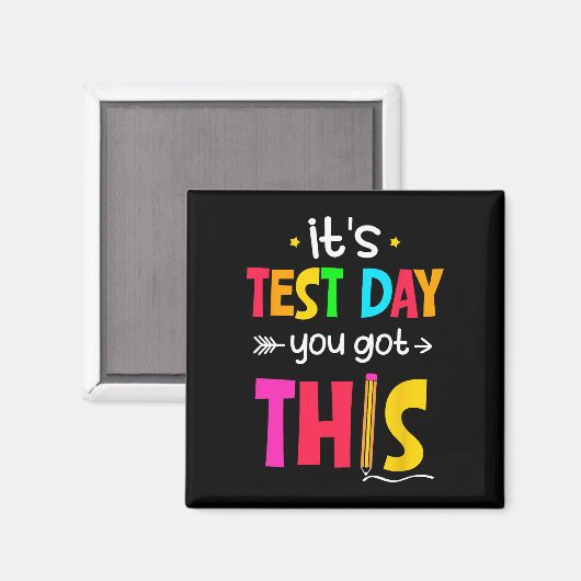 Testdag Je hebt deze testdag leraar student Magneet (Voorkant / Achterkant)