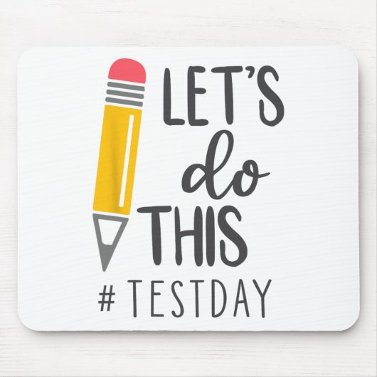 Testdag Je hebt deze testdag leraar student Muismat (Voorkant)