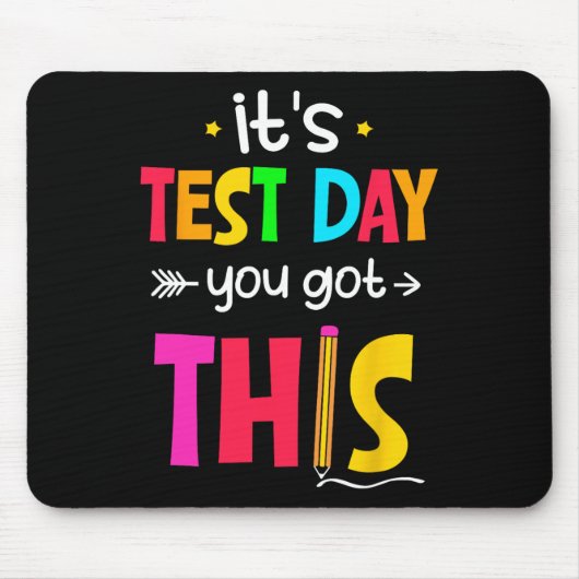 Testdag Je hebt deze testdag leraar student Muismat (Voorkant)