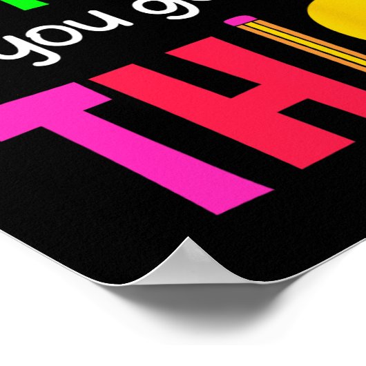 Testdag Je hebt deze testdag leraar student Poster (Hoek)