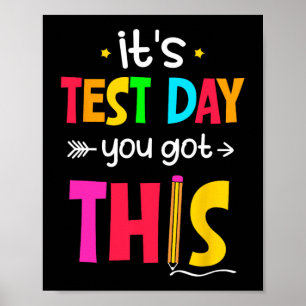 Testdag Je hebt deze testdag leraar student Poster