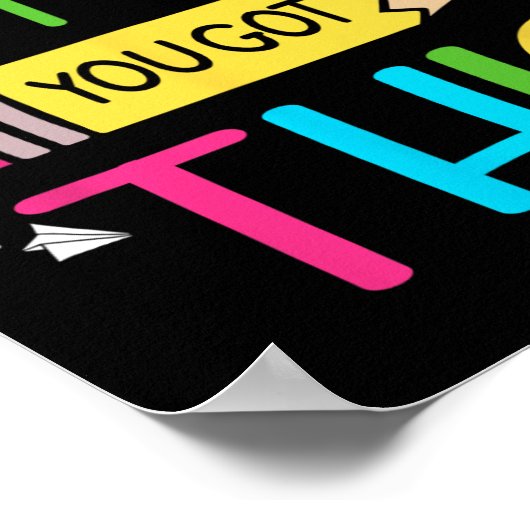 Testdag Je hebt deze testdag leraar student Poster (Hoek)