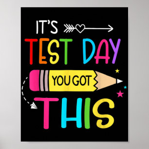 Testdag Je hebt deze testdag leraar student Poster