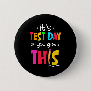Testdag Je hebt deze testdag leraar student Ronde Button 5,7 Cm