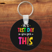 Testdag Je hebt deze testdag leraar student Sleutelhanger (Voorkant)