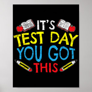 Testdag Je hebt dit voor een leraar testen minnaar Poster