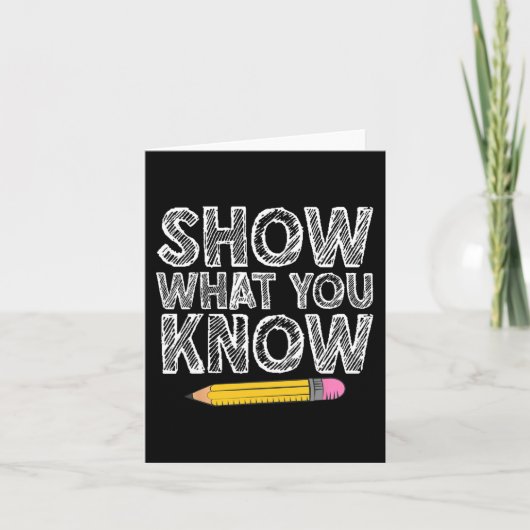 Testdag Kunst voor Mannen Vrouwen Docent Testen Te Kaart (Voorkant)