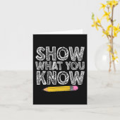 Testdag Kunst voor Mannen Vrouwen Docent Testen Te Kaart (Gele Bloem)