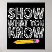 Testdag Kunst voor Mannen Vrouwen Docent Testen Te Poster (Voorkant)