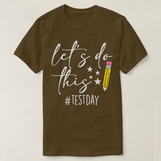 Testdag Leerkrachten doen deze testdag Testi T-shirt (Design voorkant)