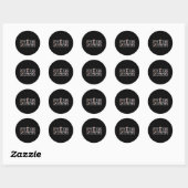 Testdag leraar examen Leopard testdag die je hebt Ronde Sticker (Vel)