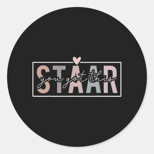 Testdag leraar examen Leopard testdag die je hebt Ronde Sticker (Voorkant)