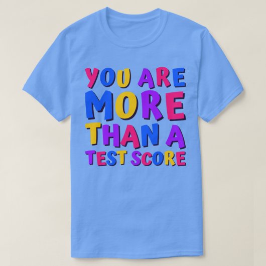Testdag leraar examen testen t-shirt (Design voorkant)