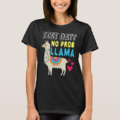 Testdag Llama Teacher Exam Testing Testing Teach T-shirt (Voorkant)
