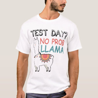 testdag prob lama t-shirts