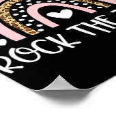 Testdag Rock De Test Leraar Rainbow Leopard Stu Poster (Hoek)