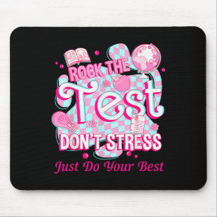 Testdag Rock de test Motivatie voor leraar Muismat