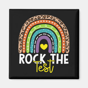 Testdag Rock De Test Rainbow Teacher Testdag Magneet