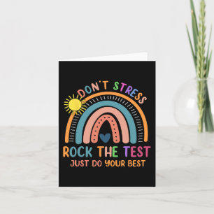 Testdag Rock De Test Regenboog Gifts Docent Studie Kaart