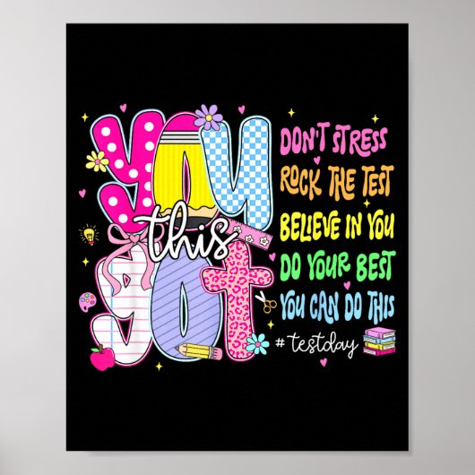 Testdag Rock The Test Leraar Testdag Heb Poster (Voorkant)