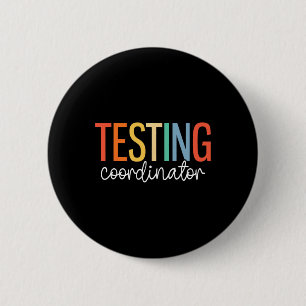 Testdag Schoolleerkracht Beheerders Testcoördinato Ronde Button 5,7 Cm