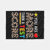 Testdag Shirt Fleece Deken (Voorkant (Horizontaal))