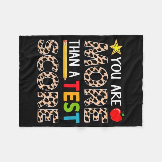 Testdag Shirt Fleece Deken (Voorkant (Horizontaal))