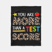 Testdag Shirt Fleece Deken (Voorkant)