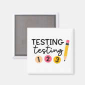 Testdag Shirt testen Coördinator Shirt Docent Magneet (Voorkant / Achterkant)