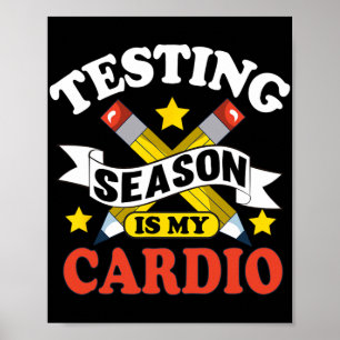 Testdag Shirten voor vrouwelijke leerkrachten Poster
