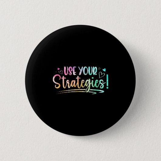 Testdag Staatstesting Examen Docent Student Motiva Ronde Button 5,7 Cm (Voorkant)