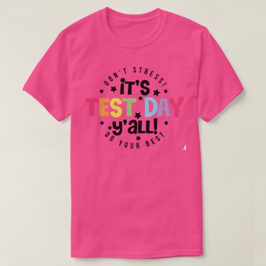 testdag t-shirt (Design voorkant)