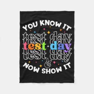 testdag testdag leraar leerling testdag fleece deken