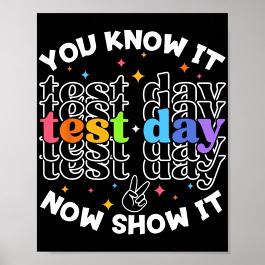 testdag testdag leraar leerling testdag poster (Voorkant)